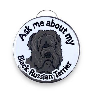 Black Russian Terrier Dog Bottle Opener Keychain Accessories 2.25" Handmade